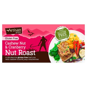 Artisan Grains Vegan Cashew & Cranberry Gluten Free Nut Roast 200g