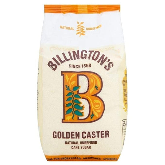 Billingtons Unrefined Golden Caster Sugar 1kg