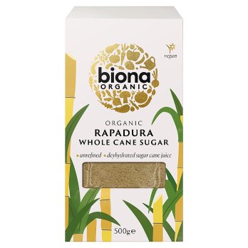 Biona Organic Rapadura Whole Cane Sugar 500g