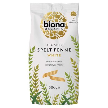 Biona Organic Spelt Penne White Ancient Grains 500g