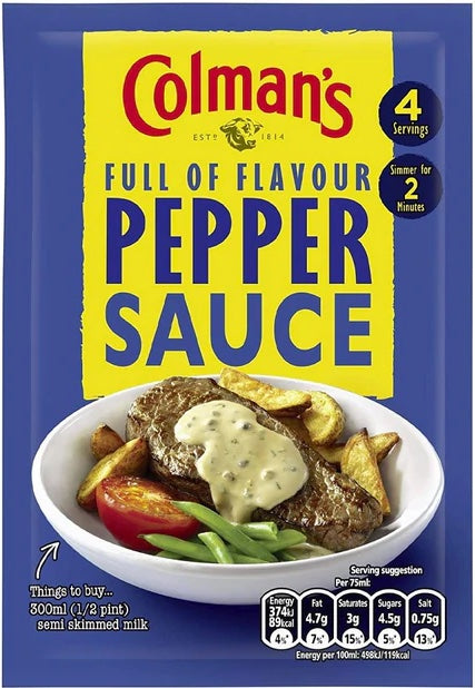 Colman's Creamy Pepper Sauce Sachet 40g