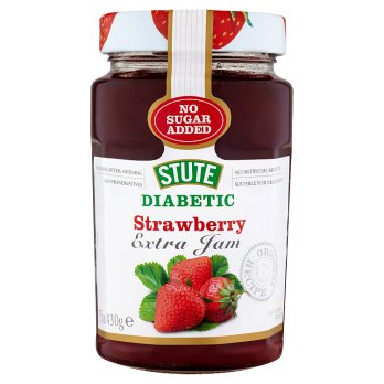 Stute No Sugar Added Strawberry Extra Jam 430g